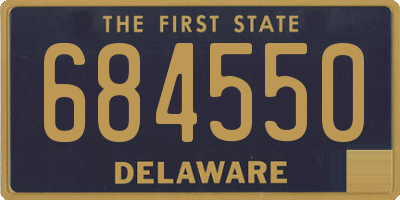 DE license plate 684550