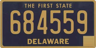 DE license plate 684559