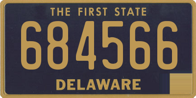 DE license plate 684566