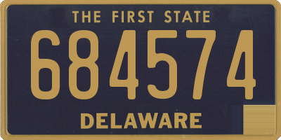 DE license plate 684574
