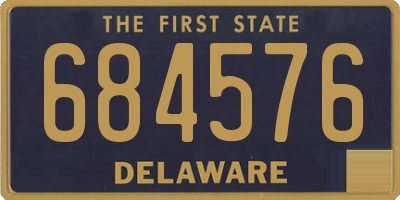 DE license plate 684576