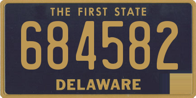 DE license plate 684582