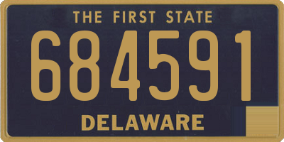 DE license plate 684591
