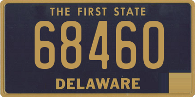 DE license plate 68460