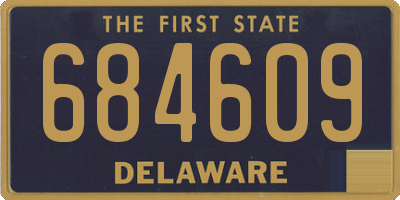 DE license plate 684609