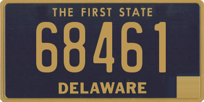 DE license plate 68461
