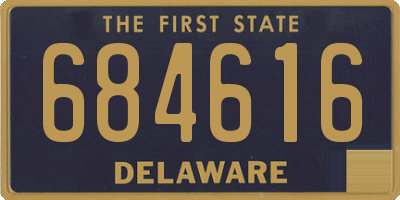 DE license plate 684616