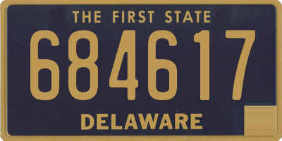 DE license plate 684617
