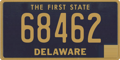 DE license plate 68462