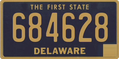 DE license plate 684628