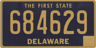 DE license plate 684629