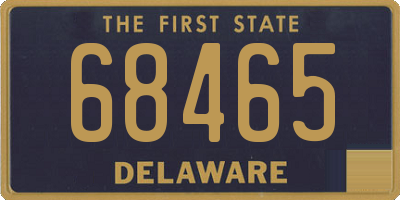 DE license plate 68465