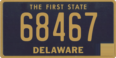 DE license plate 68467