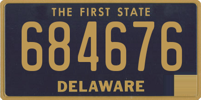 DE license plate 684676