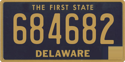 DE license plate 684682