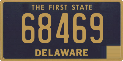 DE license plate 68469