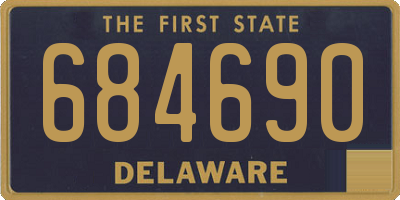 DE license plate 684690