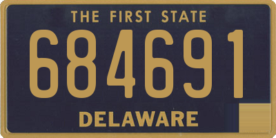 DE license plate 684691