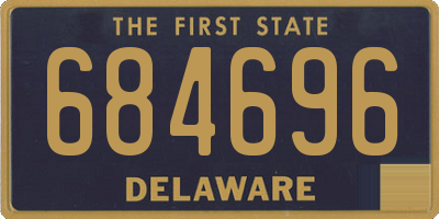 DE license plate 684696
