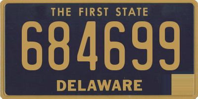 DE license plate 684699