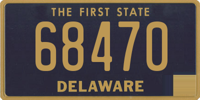 DE license plate 68470