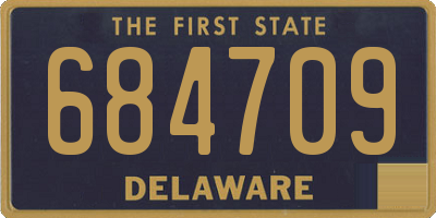 DE license plate 684709