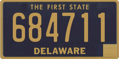 DE license plate 684711