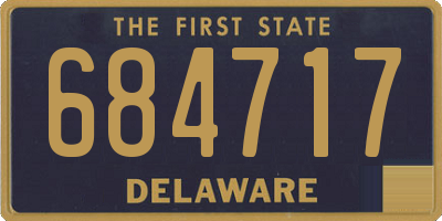 DE license plate 684717
