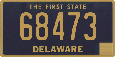 DE license plate 68473