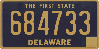 DE license plate 684733