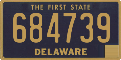 DE license plate 684739