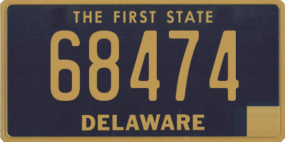 DE license plate 68474