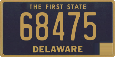 DE license plate 68475