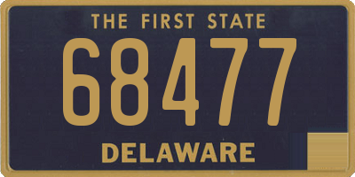 DE license plate 68477