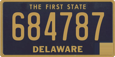 DE license plate 684787
