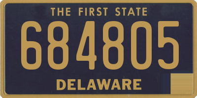 DE license plate 684805