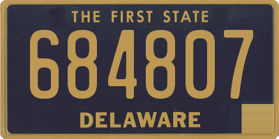 DE license plate 684807