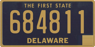 DE license plate 684811