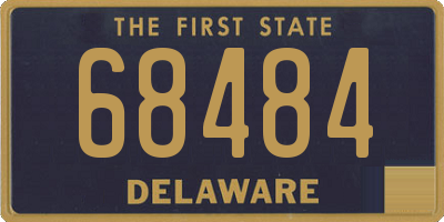 DE license plate 68484