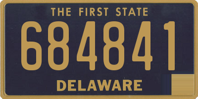 DE license plate 684841