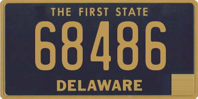 DE license plate 68486