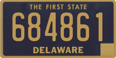 DE license plate 684861