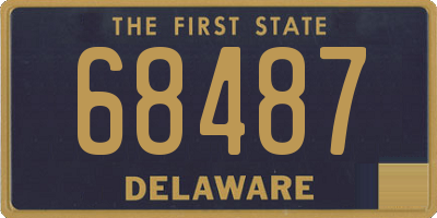 DE license plate 68487