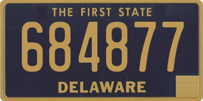 DE license plate 684877