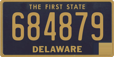 DE license plate 684879