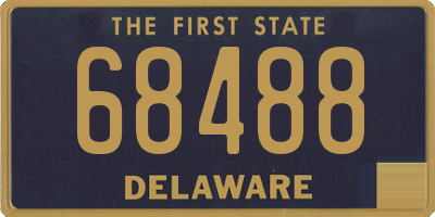 DE license plate 68488