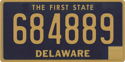 DE license plate 684889