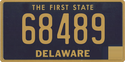DE license plate 68489