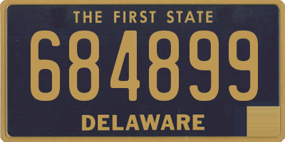 DE license plate 684899