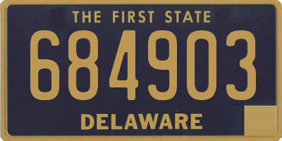 DE license plate 684903